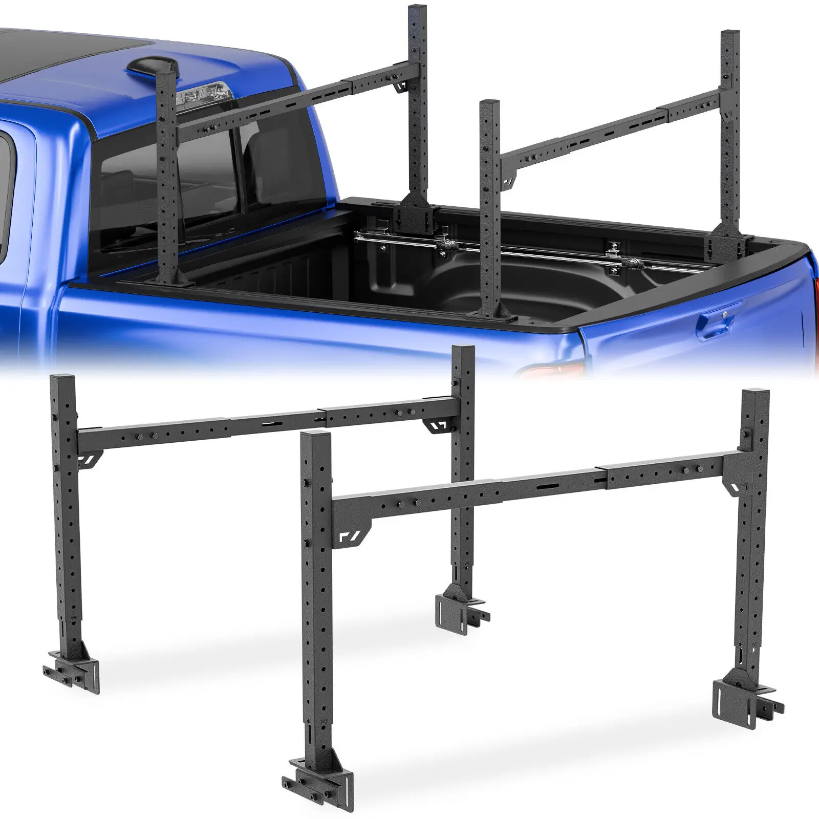 Universal Adjustable Ladder Cargo Bed Racks for Tacoma/Tundra/Silverado/Sierra/Ram/F-Series/Titan/Frontier/Colorado/Canyon/JT
Universal Adjustable Ladder Cargo Bed Racks for Tacoma/Tundra/Silverado/Sierra/Ram/F-Series/Titan/Frontier/Colorado/Canyon/JT