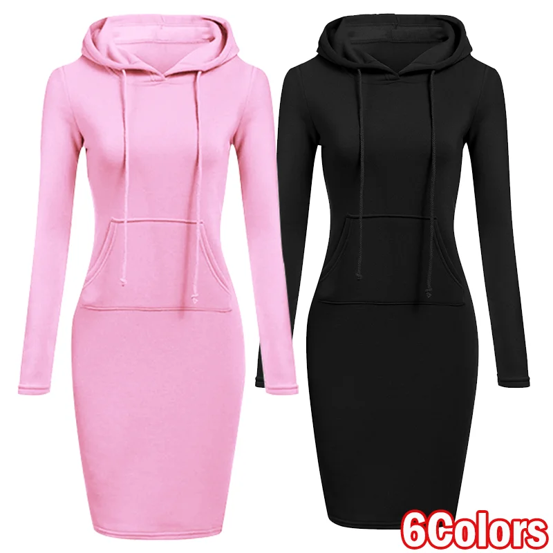 New Fashion Women's Long sleeved Hooded Dress with Mouth Spring Autumn Solid Color Slim Fit Pullover Hooded Sweatshirt
New Fashion Women's Long sleeved Hooded Dress with Mouth Spring Autumn Solid Color Slim Fit Pullover Hooded Sweatshirt