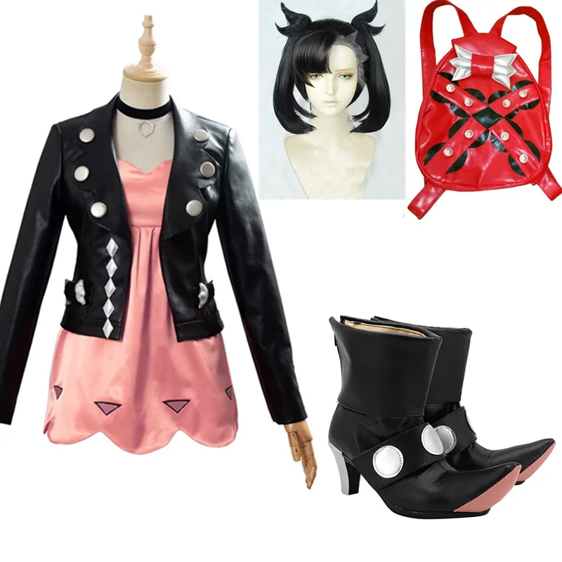 Аниме игра Sword Shield Marnie Bag косплей парик костюм рюкзак обувь ботинки женское платье для девочек на заказ
Аниме игра Sword Shield Marnie Bag косплей парик костюм рюкзак обувь ботинки женское платье для девочек на заказ