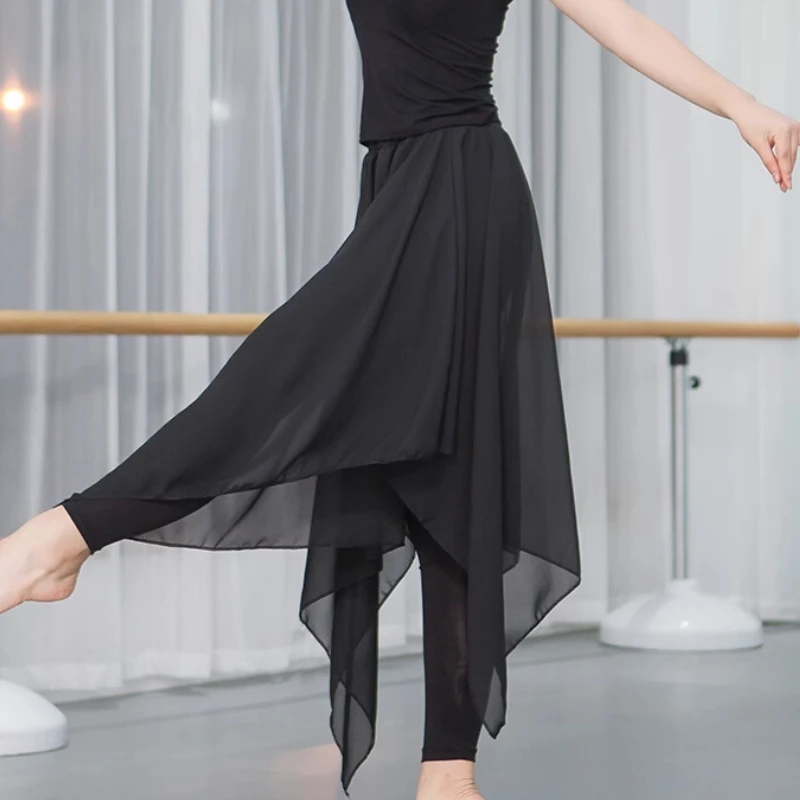 Yangko Dance Latin Pants Skirt Modern Dance Pants Chiffon Training Clothes Adult Women Ballet Dance Skirt Classical Swing Dress
Yangko Dance Latin Pants Skirt Modern Dance Pants Chiffon Training Clothes Adult Women Ballet Dance Skirt Classical Swing Dress