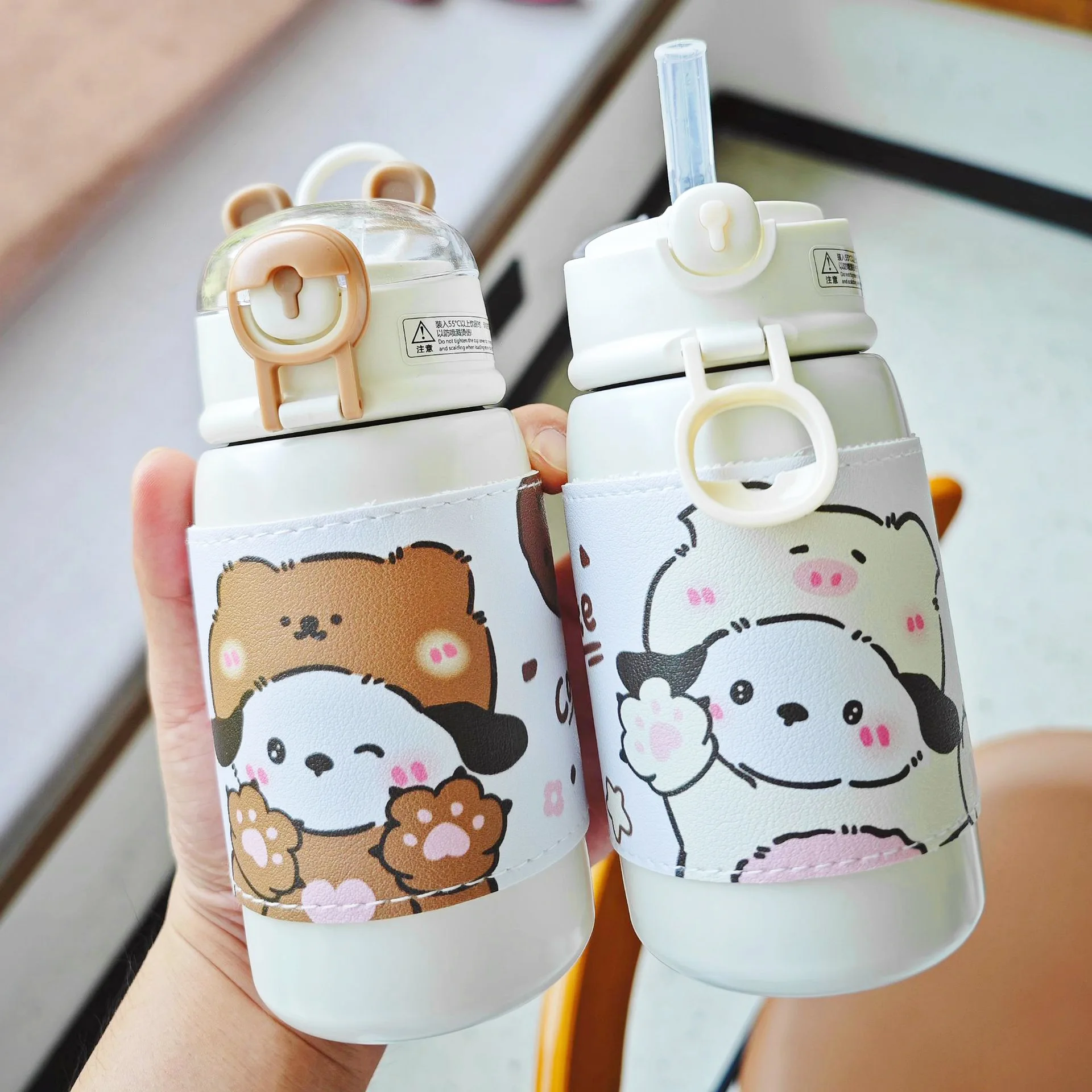 Cute Cartoon Thermos Cup with Straw, Portable Cover, High Appearance Level, Stainless Steel, Christmas Gift
Cute Cartoon Thermos Cup with Straw, Portable Cover, High Appearance Level, Stainless Steel, Christmas Gift