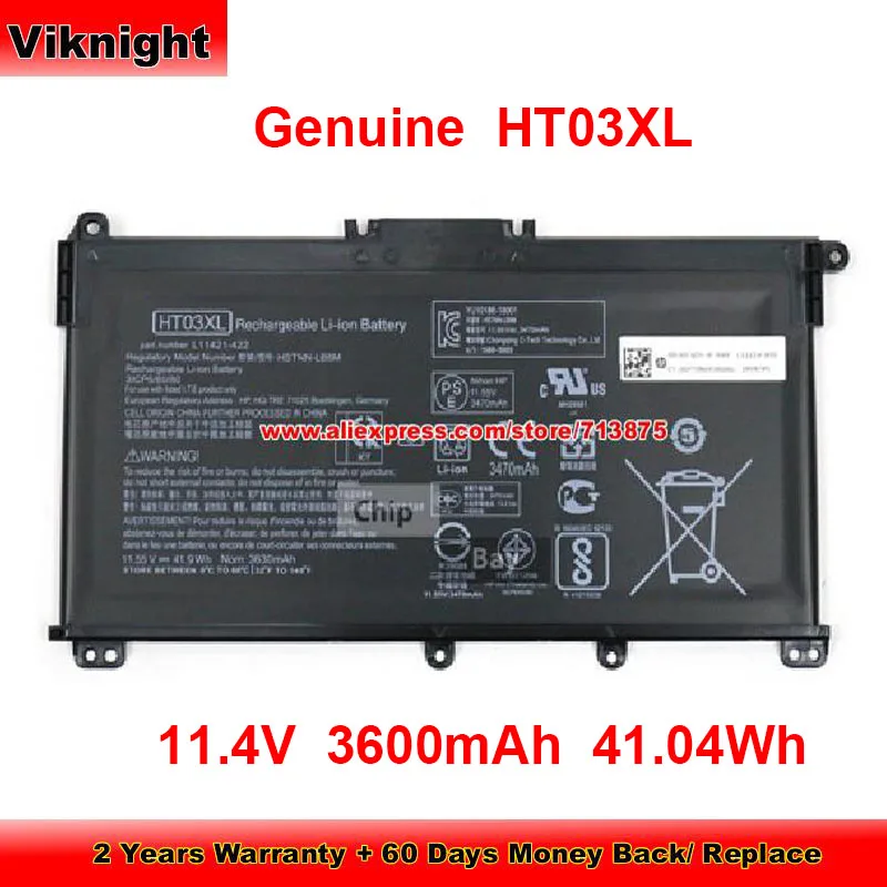Подлинный аккумулятор HT03XL для Hp 15S-FQ0020UR 15-CW0007CA 15-CW0005LA 15-DB0031NR 17-CA0000AU 17-CA0006CA 11,4 V 3600mAh 41.04Wh
Подлинный аккумулятор HT03XL для Hp 15S-FQ0020UR 15-CW0007CA 15-CW0005LA 15-DB0031NR 17-CA0000AU 17-CA0006CA 11,4 V 3600mAh 41.04Wh