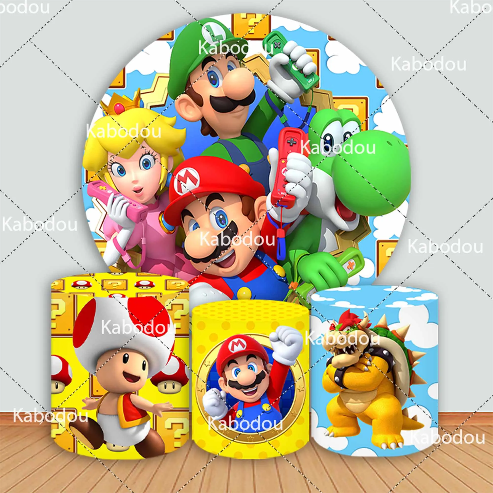 Super Mario Bros Round Backdrop Boy Birthday Party Decoration Photography Background Cylinder Cover Circle Baby Shower Prop
Super Mario Bros Round Backdrop Boy Birthday Party Decoration Photography Background Cylinder Cover Circle Baby Shower Prop