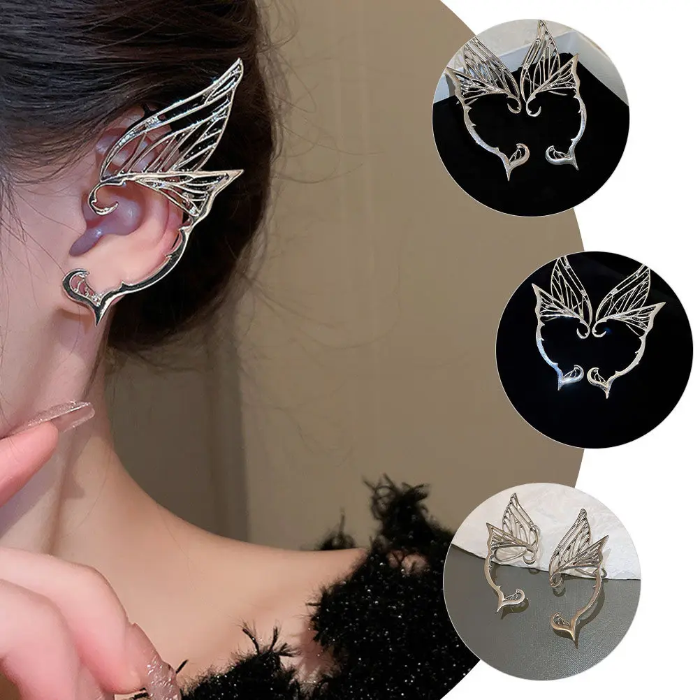 1Pair Ear Clip Butterfly Wing Ear Cuff Non Piercing Women Clip on Earrings Elegant Fashion Party Daily Accessories
1Pair Ear Clip Butterfly Wing Ear Cuff Non Piercing Women Clip on Earrings Elegant Fashion Party Daily Accessories