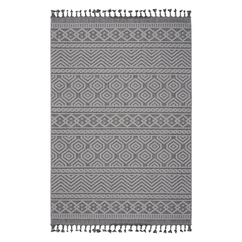 NAAR Guros Collection 4X6 Grey / White / Geometric Indoor /Outdoor Area Rug
NAAR Guros Collection 4X6 Grey / White / Geometric Indoor /Outdoor Area Rug