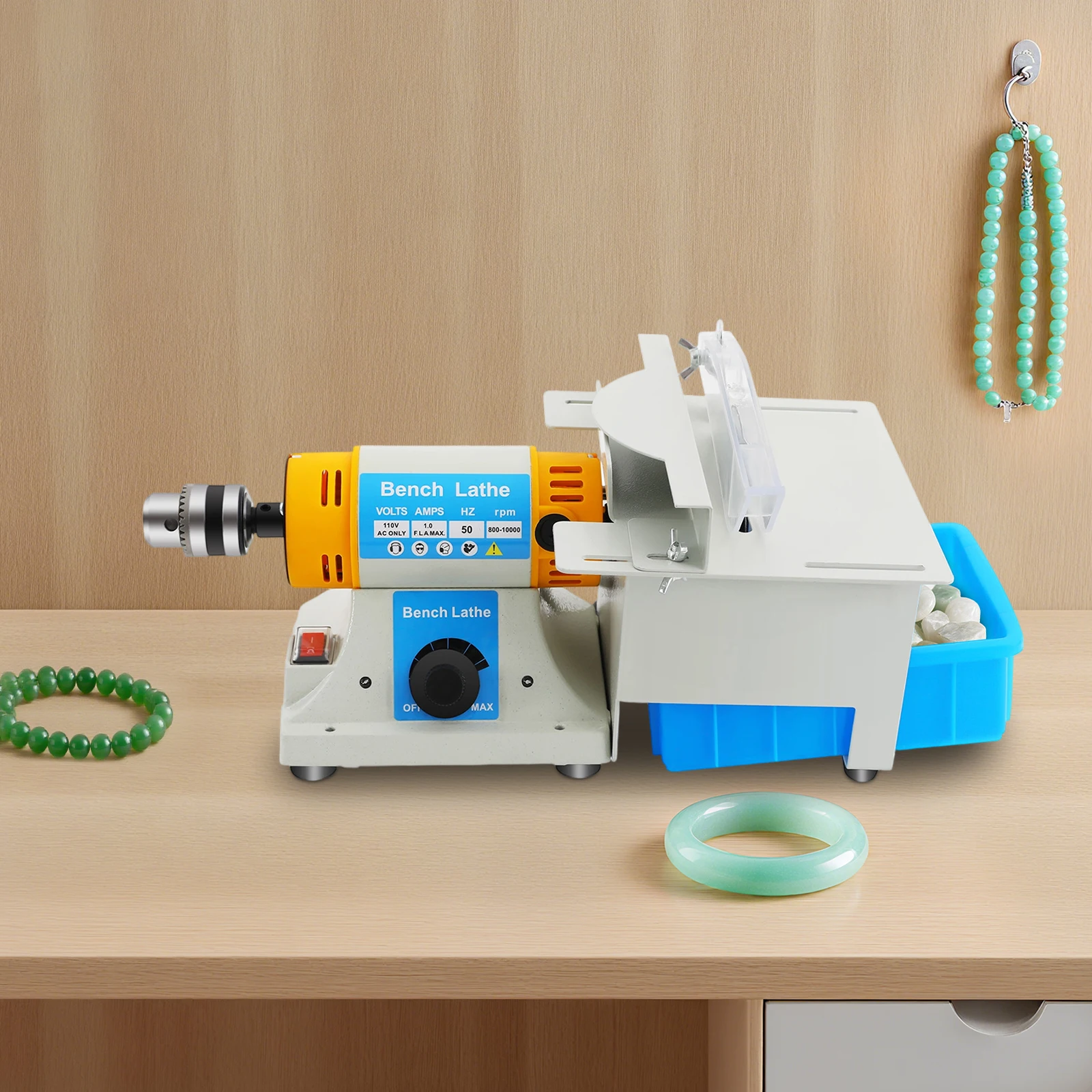 350W Adjustable Speed Gemstone Polishing Machine,Jewelry Rock Bench Lathe Polisher,Multi-Functional Desktop Grinding Tool
350W Adjustable Speed Gemstone Polishing Machine,Jewelry Rock Bench Lathe Polisher,Multi-Functional Desktop Grinding Tool