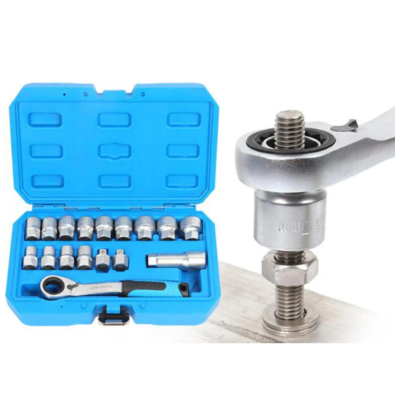 17Pc Generic Mechanics Tool Storage Case Home Bike Socket Ratchet Wrench Set
17Pc Generic Mechanics Tool Storage Case Home Bike Socket Ratchet Wrench Set
