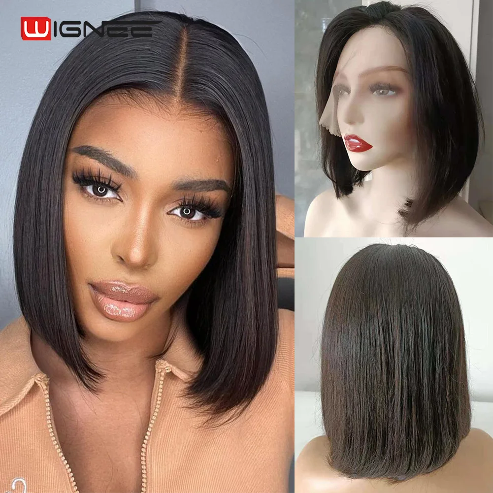 Wignee Bob Wig Lace Front Human Hair Wigs 13X4 Hd Lace Frontal Brazilian Short Bob Wig Pre-Plucked Hairline Cheaper Natural Wig
Wignee Bob Wig Lace Front Human Hair Wigs 13X4 Hd Lace Frontal Brazilian Short Bob Wig Pre-Plucked Hairline Cheaper Natural Wig