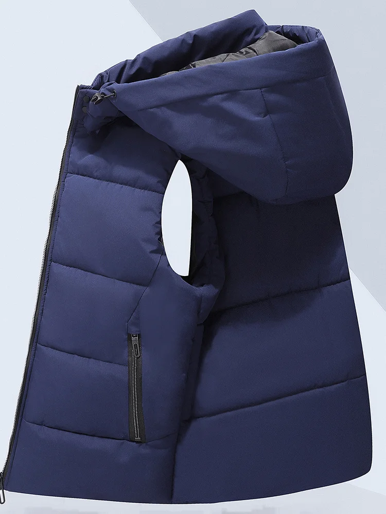 New 2022 Casual Outwear Hat Detachable Outer Vest Brand Men's Vest Winter Sleeveless Jackets Men Hooded Warm Waistcoat 5xl
New 2022 Casual Outwear Hat Detachable Outer Vest Brand Men's Vest Winter Sleeveless Jackets Men Hooded Warm Waistcoat 5xl