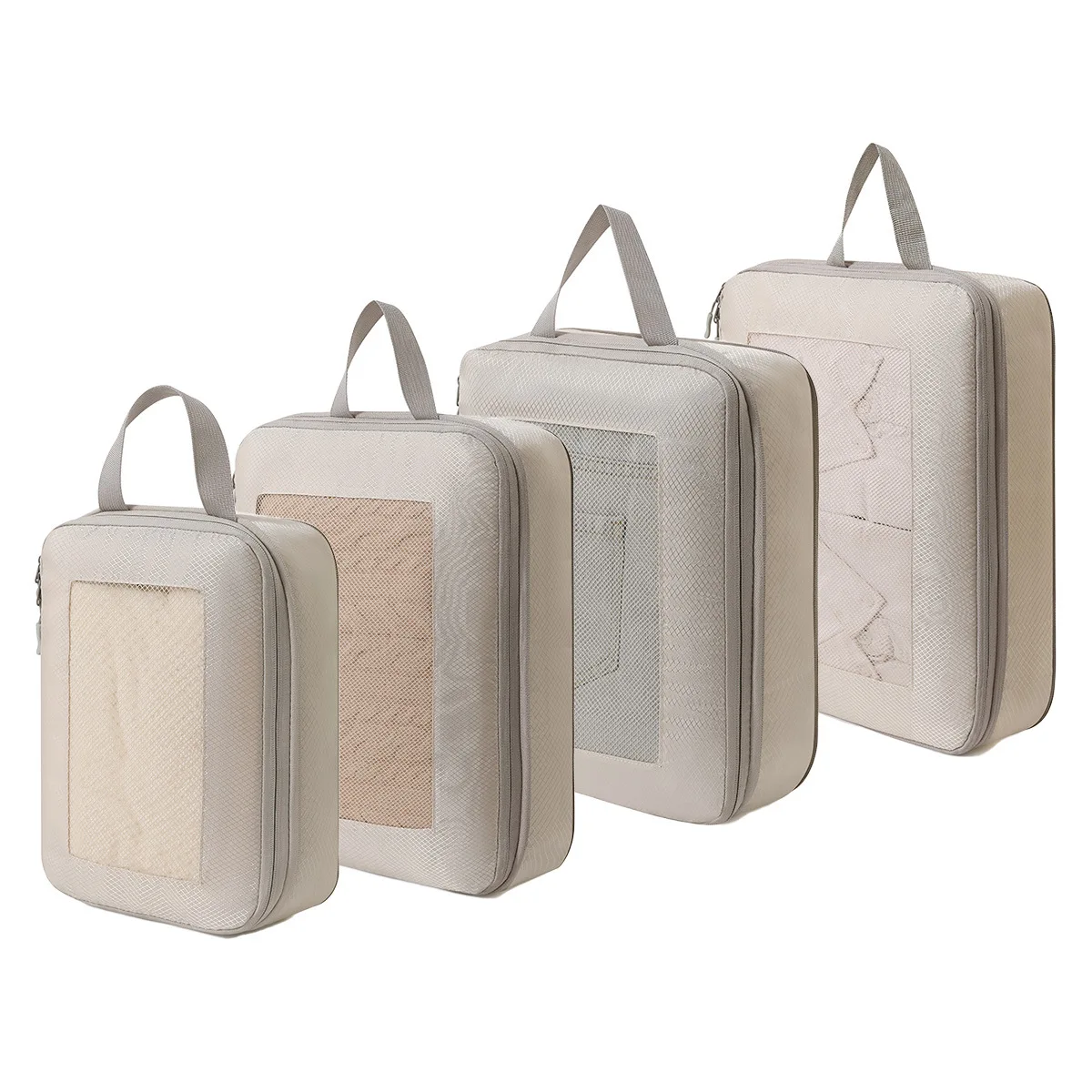 4-Piece Compression Packing Cubes for Travel, Space Saving Travel Organizer Bags for Suitcase Luggage
4-Piece Compression Packing Cubes for Travel, Space Saving Travel Organizer Bags for Suitcase Luggage