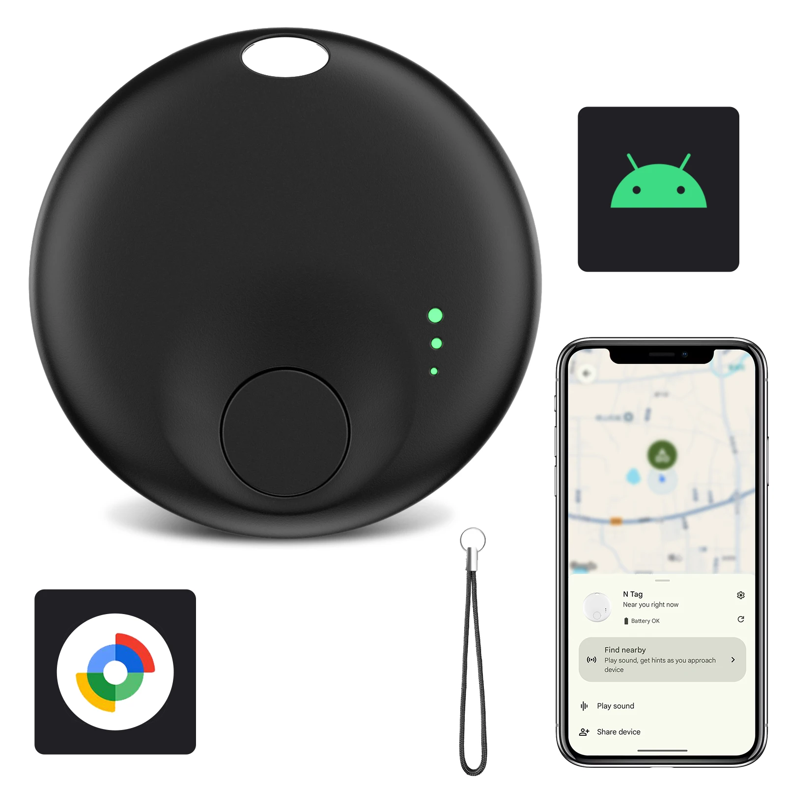 4 шт., GPS-локатор, бирки, Bluetooth-трекер, работает с Google Find My Device Locator для ключей от машины, кошелька, багажа для Android
4 шт., GPS-локатор, бирки, Bluetooth-трекер, работает с Google Find My Device Locator для ключей от машины, кошелька, багажа для Android