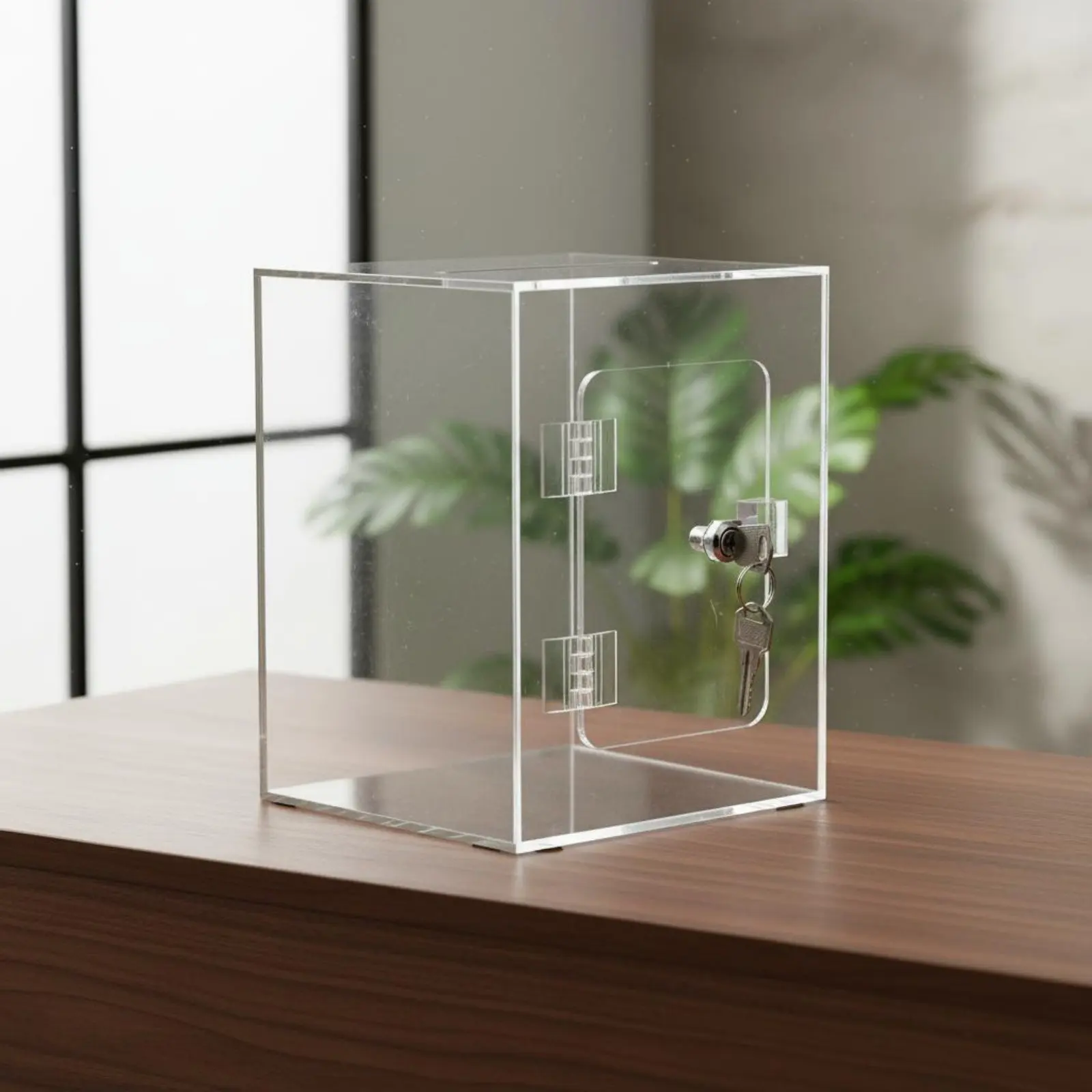 Clear Acrylic Suggestion Box Dustproof Transparent Voting Box Office Supply Container Square Shape Multi-Purpose for School
Clear Acrylic Suggestion Box Dustproof Transparent Voting Box Office Supply Container Square Shape Multi-Purpose for School