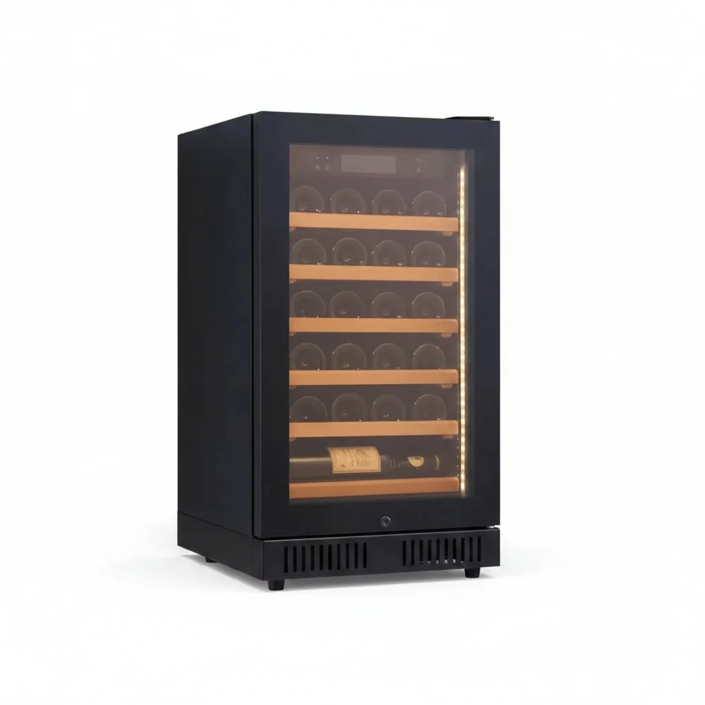 22 Bottle Wine Fridge, Air Cooling Compressor Cellar, Freestanding Wine Cooler with Digital Control, 450 x 490 x 845 mm
22 Bottle Wine Fridge, Air Cooling Compressor Cellar, Freestanding Wine Cooler with Digital Control, 450 x 490 x 845 mm