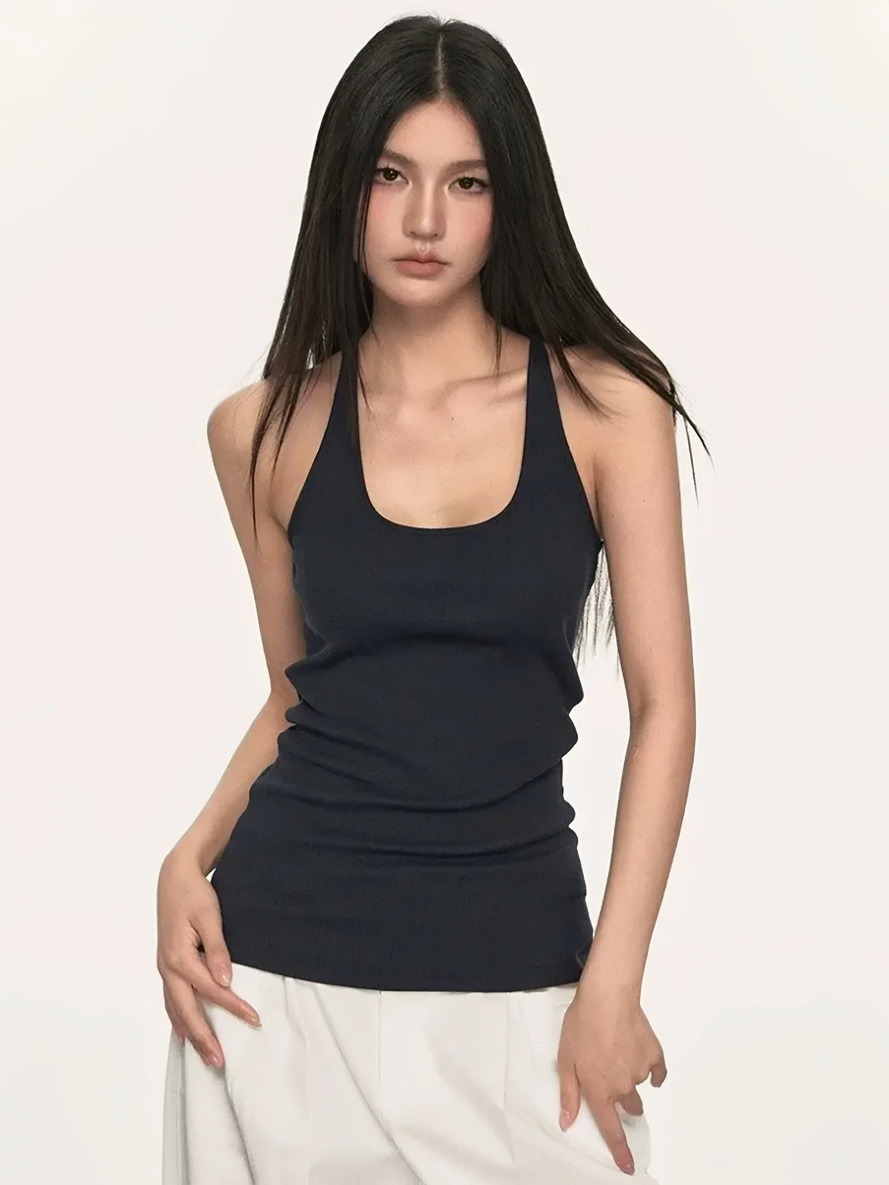 Women's 95 Cotton Tank Top Sleeveless Workwear Summer Simple Style round Neck Big Size Fat MM Slim Fit Outerwear Casual Wear
Women's 95 Cotton Tank Top Sleeveless Workwear Summer Simple Style round Neck Big Size Fat MM Slim Fit Outerwear Casual Wear