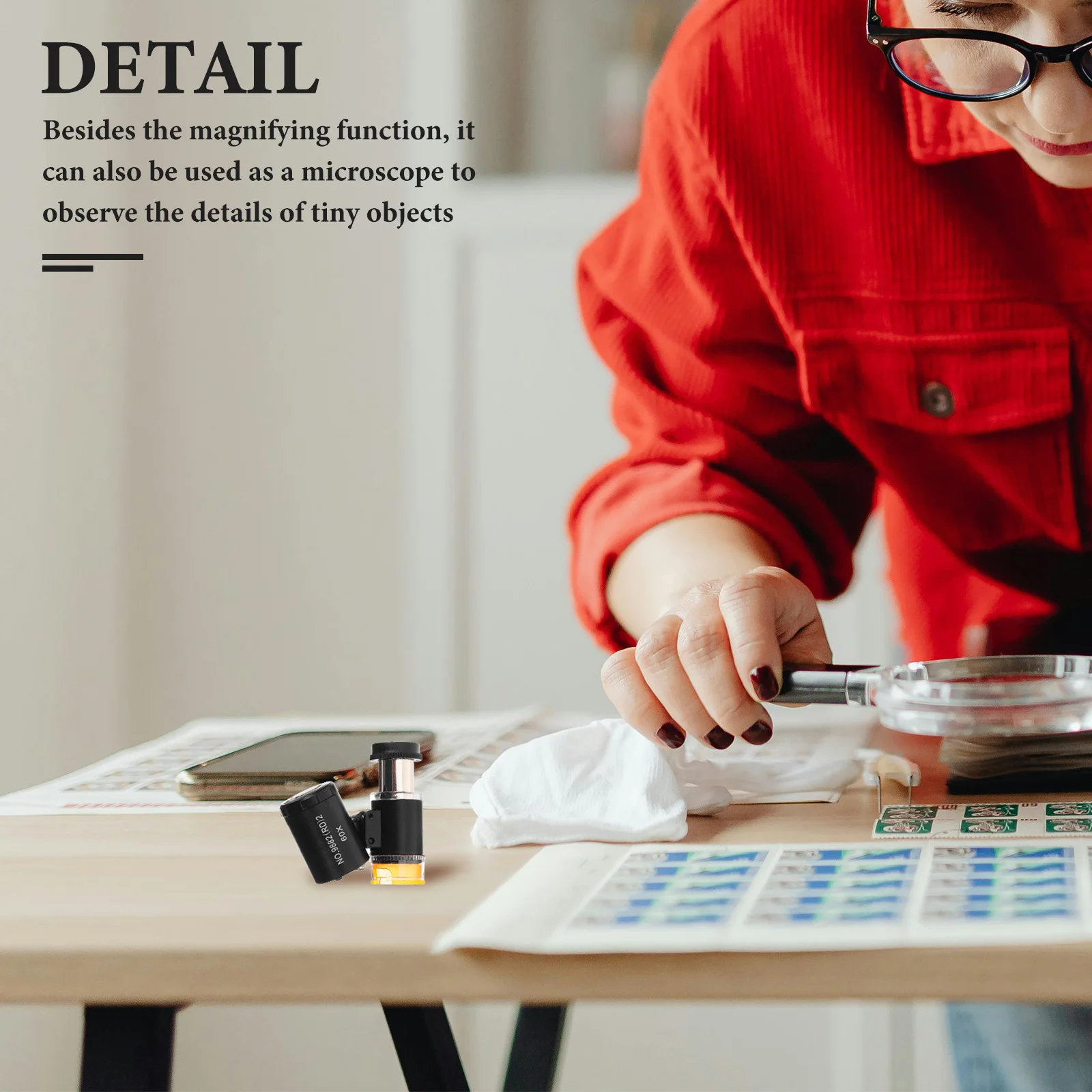 3pcs 60X Portable Mini Microscope For Coin Jewelry Magnification Small Handheld Magnifier Microscope Compact Lightweight Design
3pcs 60X Portable Mini Microscope For Coin Jewelry Magnification Small Handheld Magnifier Microscope Compact Lightweight Design