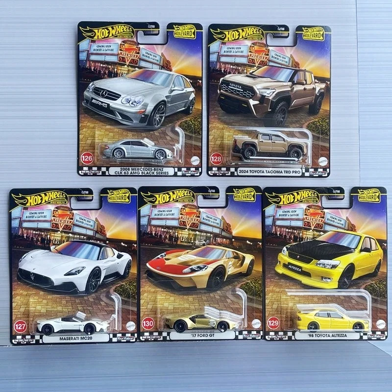 Оригинальные Hot Wheels Boulevard: Mix 3 из 2025 Premium Mercedes Benz Maserati Toyota Ford GT 1:64, литая под давлением модель автомобиля, подарки 
Оригинальные Hot Wheels Boulevard: Mix 3 из 2025 Premium Mercedes Benz Maserati Toyota Ford GT 1:64, литая под давлением модель автомобиля, подарки