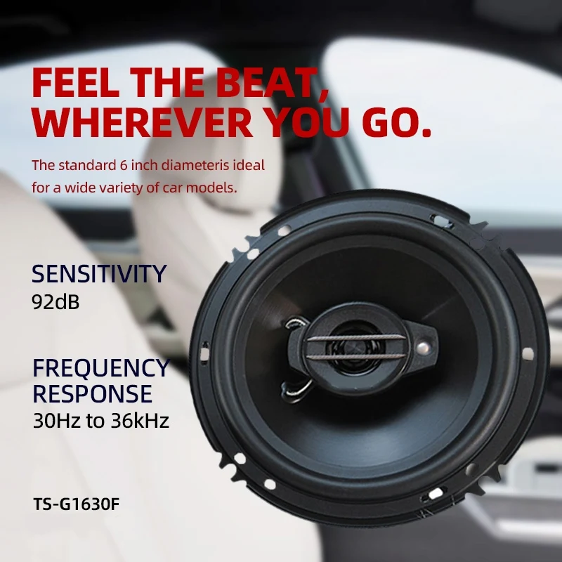 6 Inch 640W (2x320W) 3 Way Universal Car Coaxial Car Music Stereo Full Range Hi-Fi Car Truck Door Speakers Surround Sound System
6 Inch 640W (2x320W) 3 Way Universal Car Coaxial Car Music Stereo Full Range Hi-Fi Car Truck Door Speakers Surround Sound System