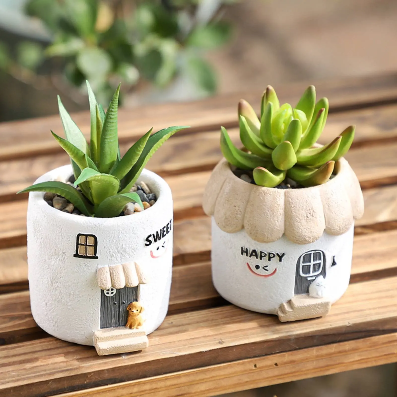 Mini House Planter Cute Design Cartoon Cottage Pot Small Plant Pot Decorative Highlight Home Decor Sturdy Material for Office
Mini House Planter Cute Design Cartoon Cottage Pot Small Plant Pot Decorative Highlight Home Decor Sturdy Material for Office