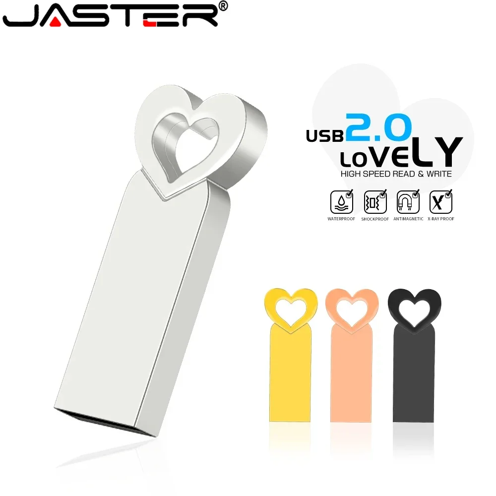 Mini Metal USB 2.0 Flash Drives 64GB Heart Creative Gift Pen Drive 32GB 16GB Memory Stick Waterproof 8GB 4GB U Disk for Laptop
Mini Metal USB 2.0 Flash Drives 64GB Heart Creative Gift Pen Drive 32GB 16GB Memory Stick Waterproof 8GB 4GB U Disk for Laptop