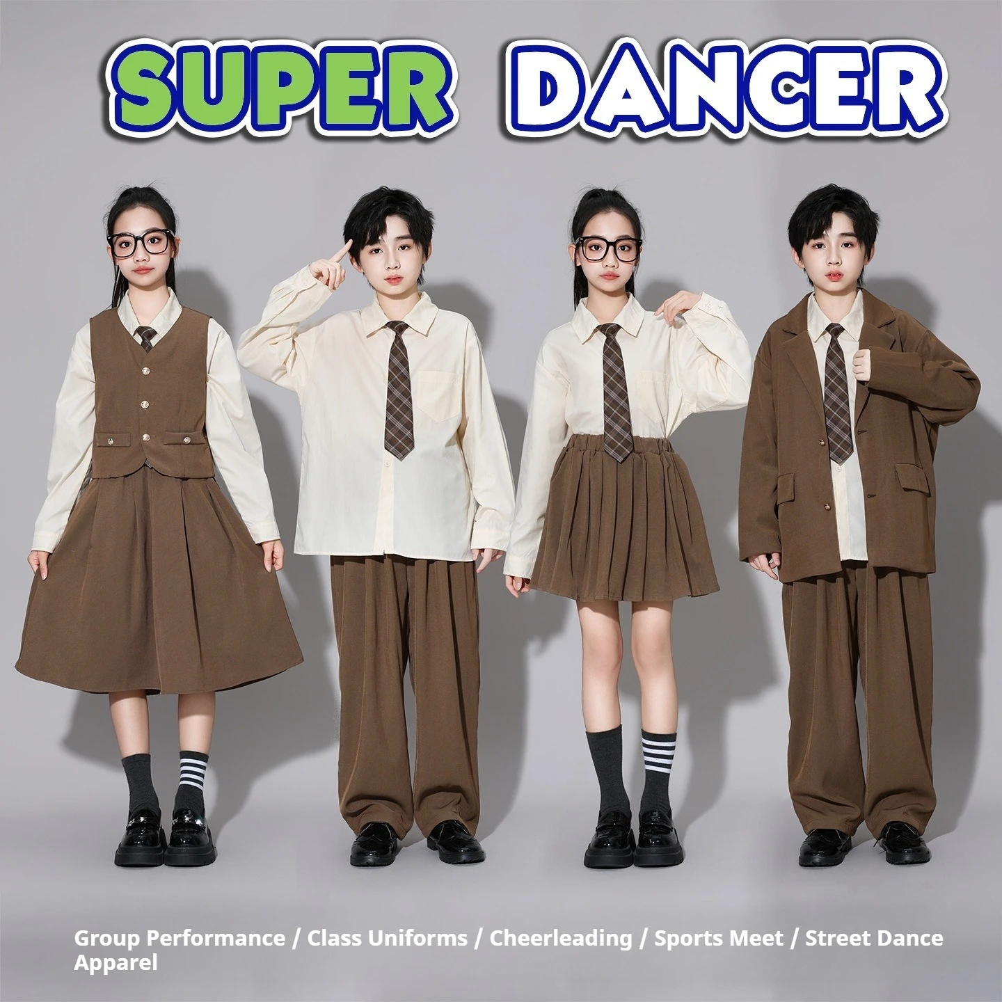 Back To School Kids Uniform Set British Style Preppy Blazer Vest Shirt Skirt Pants Suit for Boys Girls Dance Performance Outfits
Back To School Kids Uniform Set British Style Preppy Blazer Vest Shirt Skirt Pants Suit for Boys Girls Dance Performance Outfits
