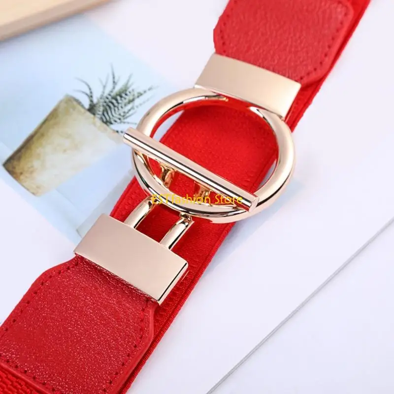 Y5GC Adjustable Corset Belt For Women Elastic Waistband Metal Buckles Belt Fashion Accessory Perfect For Dress Office Casual
Y5GC Adjustable Corset Belt For Women Elastic Waistband Metal Buckles Belt Fashion Accessory Perfect For Dress Office Casual