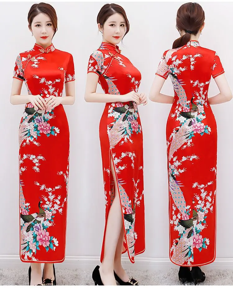 Плюс размер 3Xl4Xl5Xl6Xl Cheongsam с цветочным принтом Qipao женское элегантное платье в китайском стиле с длинным коротким рукавом Vestidos атласные Qipaos
Плюс размер 3Xl4Xl5Xl6Xl Cheongsam с цветочным принтом Qipao женское элегантное платье в китайском стиле с длинным коротким рукавом Vestidos атласные Qipaos