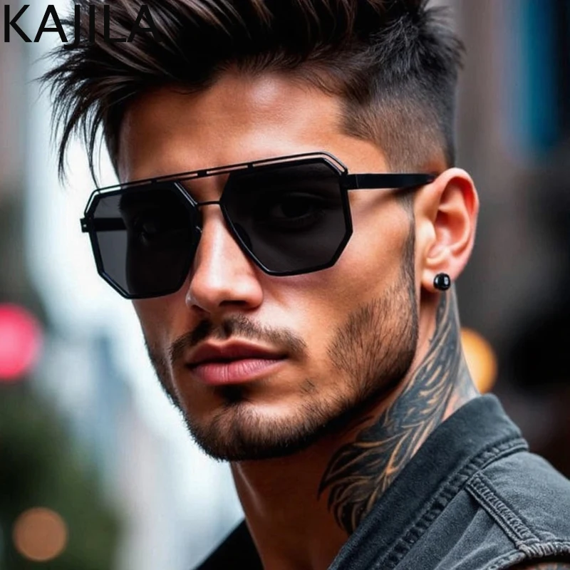 Oversized Square Steampunk Polarzied Sunglasses Men Big 2025 Luxury Brand Double Beam Polygon Punk Sun Glasses For Male Eyewear
Oversized Square Steampunk Polarzied Sunglasses Men Big 2025 Luxury Brand Double Beam Polygon Punk Sun Glasses For Male Eyewear