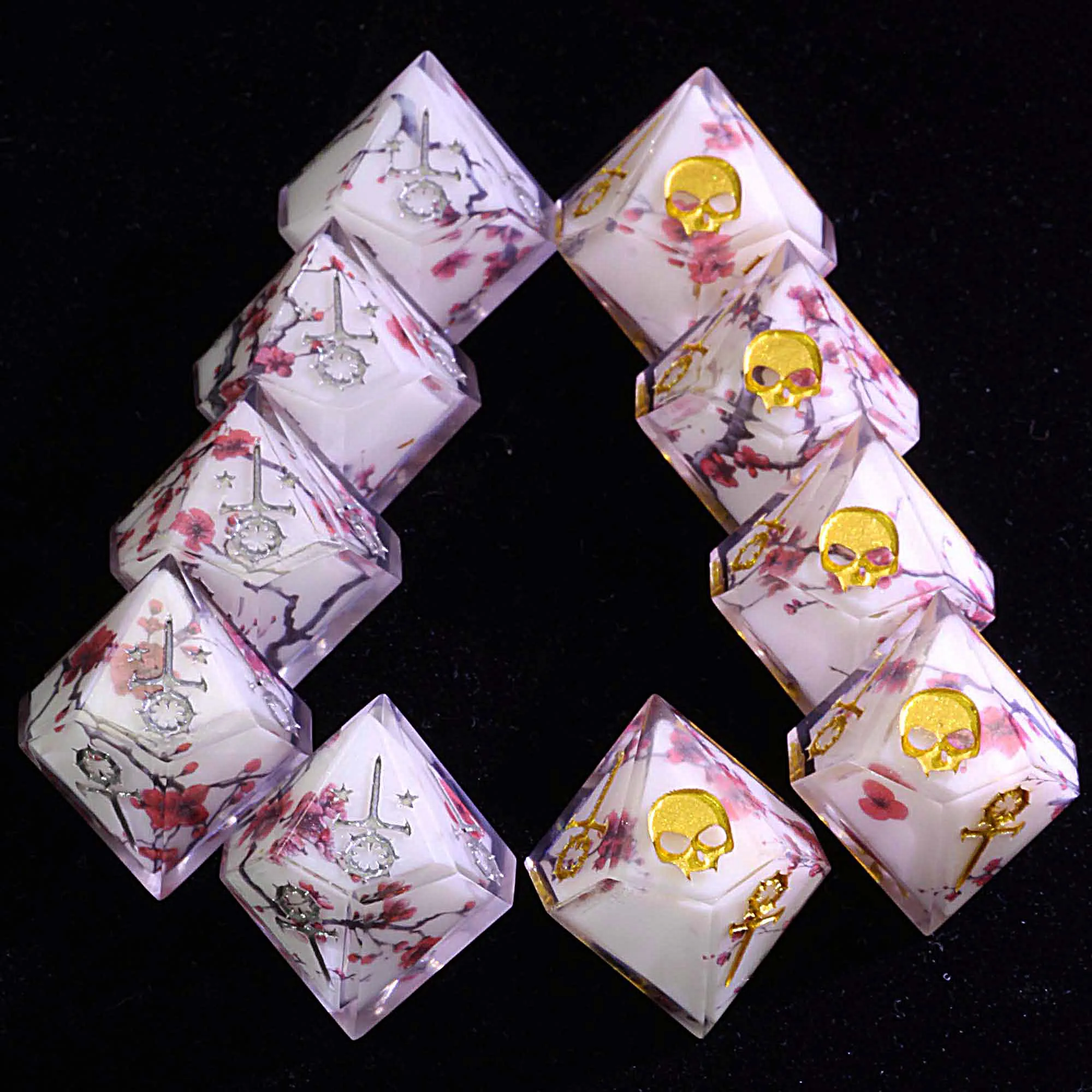 15 Polyhedral Sabbat Dice WoD Set VtM Winter Plum
15 Polyhedral Sabbat Dice WoD Set VtM Winter Plum