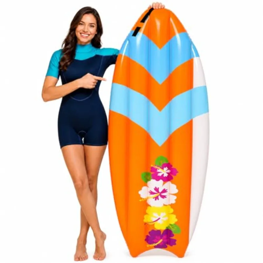 5.5 Feet Inflatable Surf Board Decoration, Pool Toy for Beach Inflatable Surfboard Float for Adults Surfing Hawaiian Luau Beach
5.5 Feet Inflatable Surf Board Decoration, Pool Toy for Beach Inflatable Surfboard Float for Adults Surfing Hawaiian Luau Beach