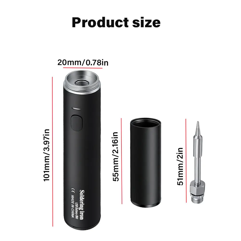 New USB Soldering Iron 5V Mini Convenient Adjustable Temperature Home Tools Diy Manual Radio Soldering Iron Set
New USB Soldering Iron 5V Mini Convenient Adjustable Temperature Home Tools Diy Manual Radio Soldering Iron Set