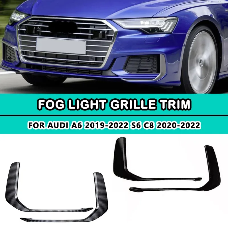 For Audi A6 C8 S6 ABS front bumper fog light decorative eyebrow strap body modification accessories 2019 2020 2021 2022
For Audi A6 C8 S6 ABS front bumper fog light decorative eyebrow strap body modification accessories 2019 2020 2021 2022
