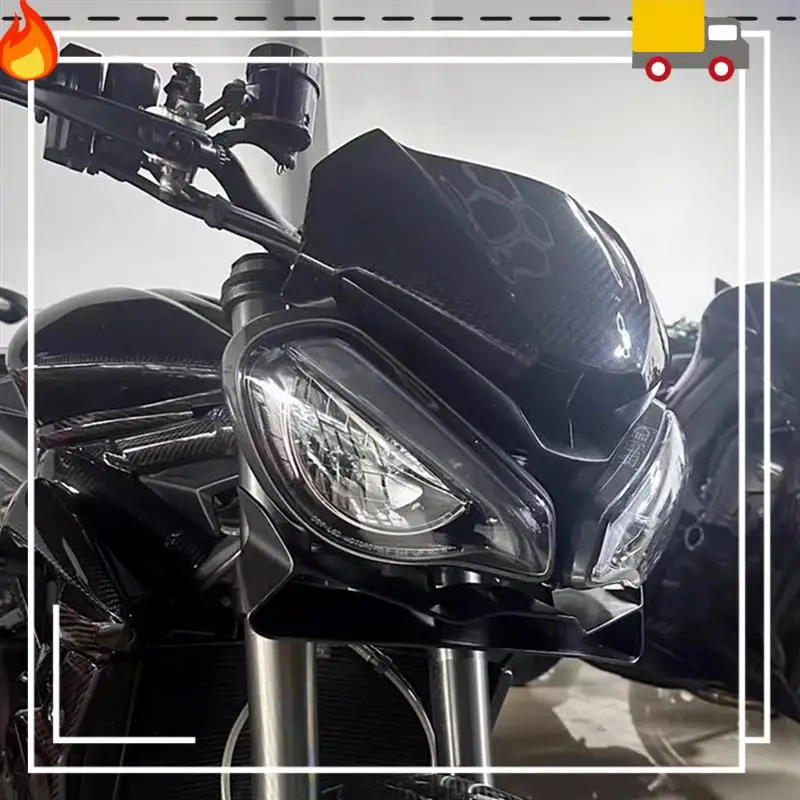 Motorcycle Front Lip Fixed Wing Fairing Frontal Spoilers Kit For Street Triple 765 RS Street Triple 765 S RS 2017-2024
Motorcycle Front Lip Fixed Wing Fairing Frontal Spoilers Kit For Street Triple 765 RS Street Triple 765 S RS 2017-2024