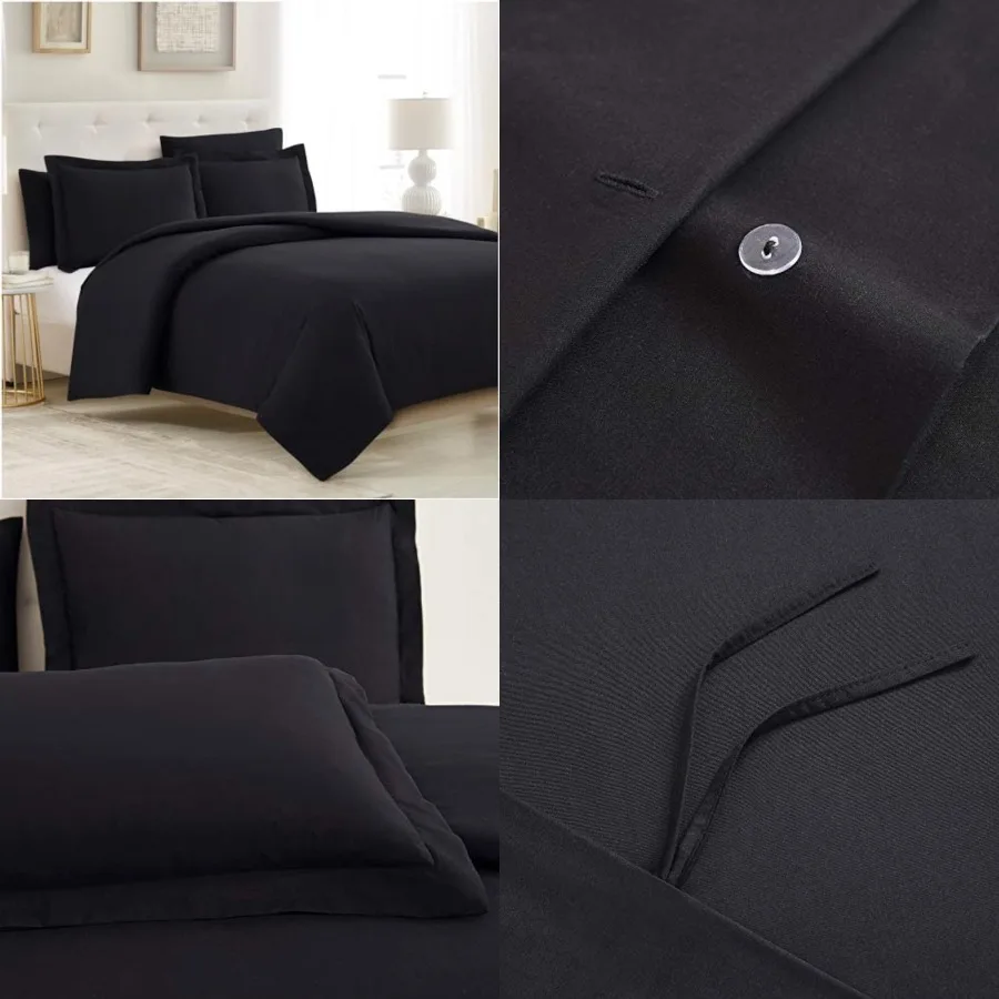 Duvet Cover Set - 5 PC Iconic Collection Bedding Set - Hotel Luxury, Extra Soft and Cooling - Microfiber - Button Closure and C
Duvet Cover Set - 5 PC Iconic Collection Bedding Set - Hotel Luxury, Extra Soft and Cooling - Microfiber - Button Closure and C