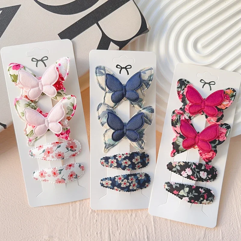 4Pcs/card New Handmade Hairpin Butterfly Hair Clips and BB Clip Girls Barrettes Gift Headwear Kids Hair Accessories
4Pcs/card New Handmade Hairpin Butterfly Hair Clips and BB Clip Girls Barrettes Gift Headwear Kids Hair Accessories