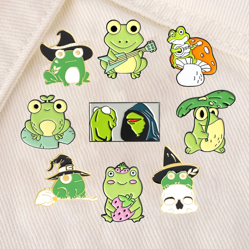 Cute Frog Enamel Pins Cartoon Green Animal Brooches Backpacks Clothes Lapel Pin Funny Badge Jewelry Gift Wholesale Drop Shipping
Cute Frog Enamel Pins Cartoon Green Animal Brooches Backpacks Clothes Lapel Pin Funny Badge Jewelry Gift Wholesale Drop Shipping