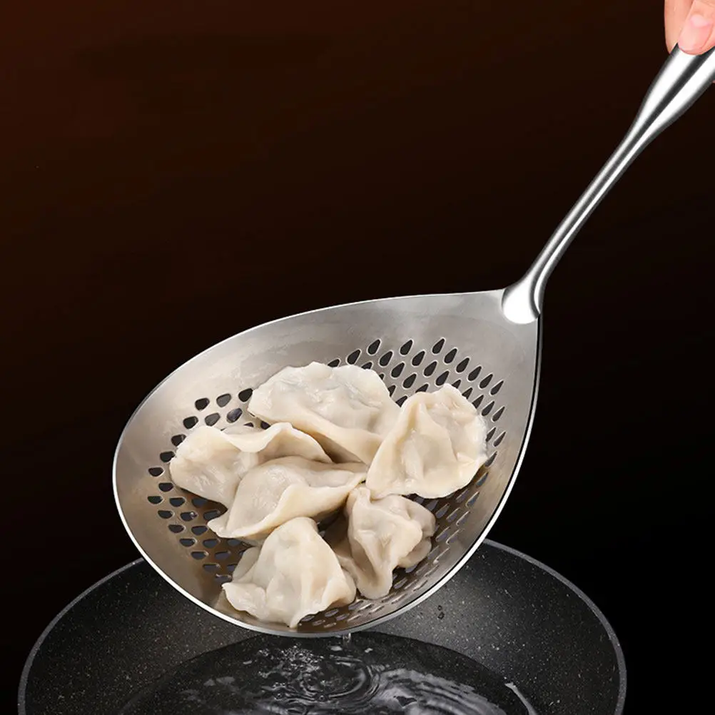 Stainless Steel Colander Spoon Ergonomic Handle Large Capacity Skimmer Strainer Spoon for Kitchen Cooking Noodle Pasta Fried
Stainless Steel Colander Spoon Ergonomic Handle Large Capacity Skimmer Strainer Spoon for Kitchen Cooking Noodle Pasta Fried