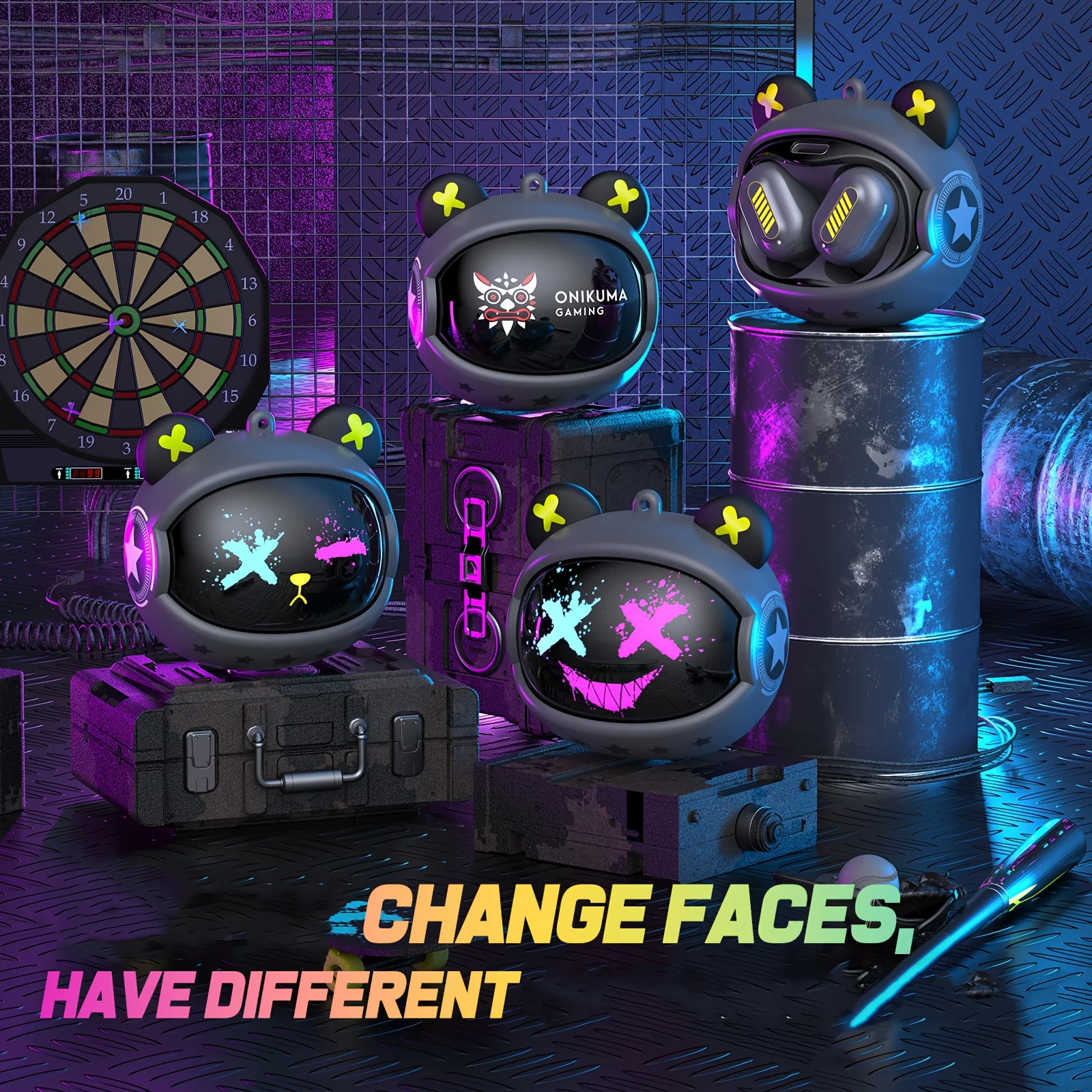 Onikuma T20 TWS Wireless Headphones Bluetooth 5.3 In-ear headphones Microphone Gaming Headphone With Case charging
Onikuma T20 TWS Wireless Headphones Bluetooth 5.3 In-ear headphones Microphone Gaming Headphone With Case charging