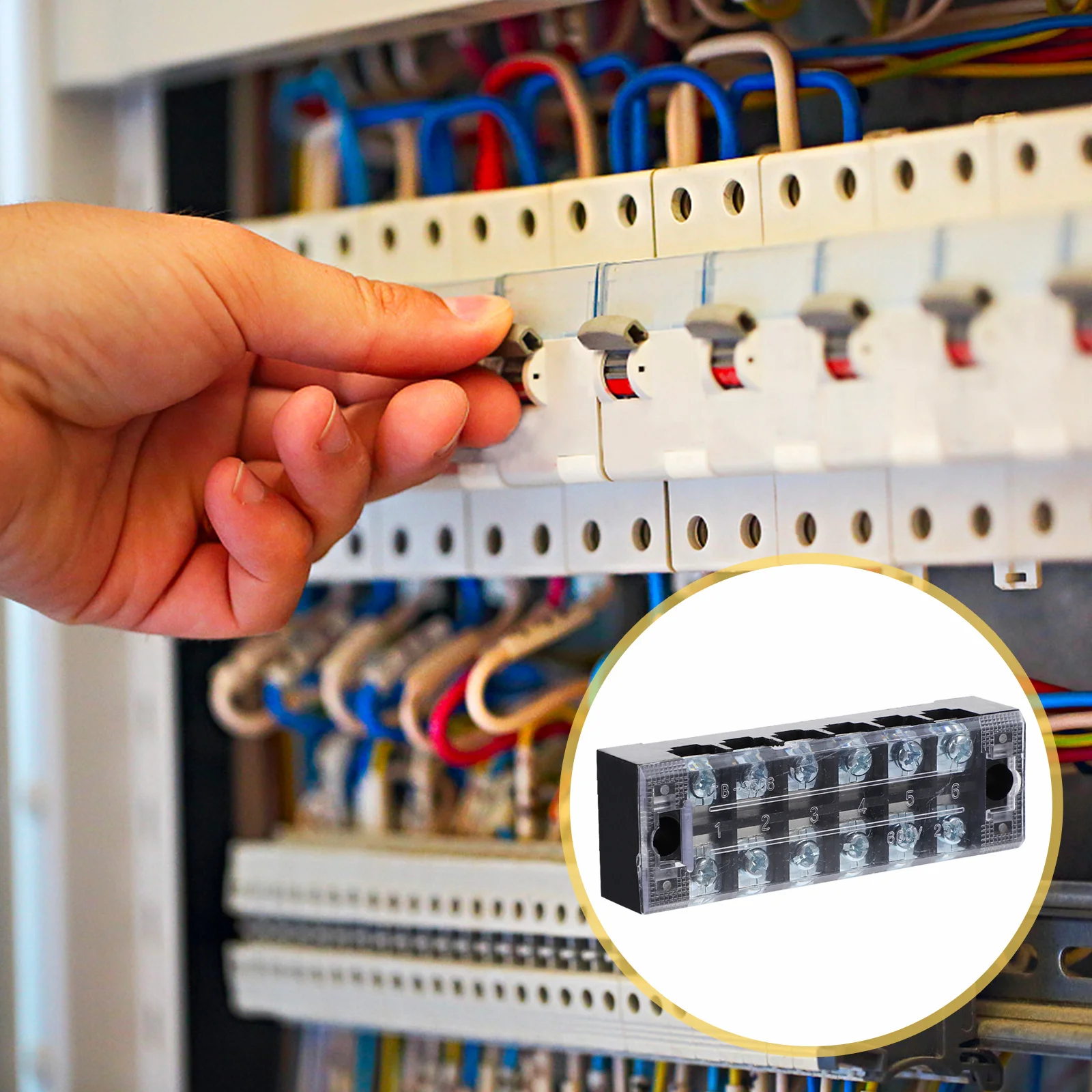 5pcs Copper Terminal Blocks Brass Guide Plated Rust-Resistant Dual Row Screw Terminal Strip Insulated Barrier Strip 
5pcs Copper Terminal Blocks Brass Guide Plated Rust-Resistant Dual Row Screw Terminal Strip Insulated Barrier Strip