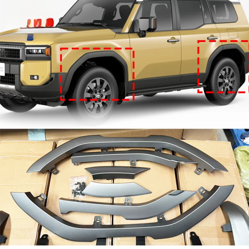 High Quality Mona Lisa Style Wheel Eyebrow Fender Flares Exterior Modification Parts Fit For LC250 2024+
High Quality Mona Lisa Style Wheel Eyebrow Fender Flares Exterior Modification Parts Fit For LC250 2024+