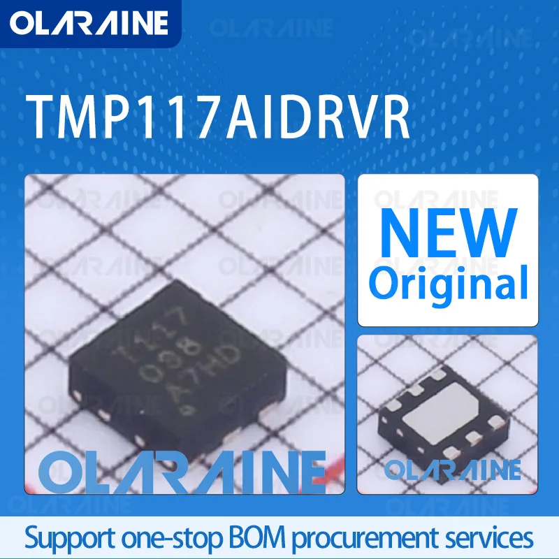 1/5/10Pcs TMP117AIDRVR WSON-6 original ic chip A temperature sensor is mounted on the board RoHS Voltage -5.5 V
1/5/10Pcs TMP117AIDRVR WSON-6 original ic chip A temperature sensor is mounted on the board RoHS Voltage -5.5 V
