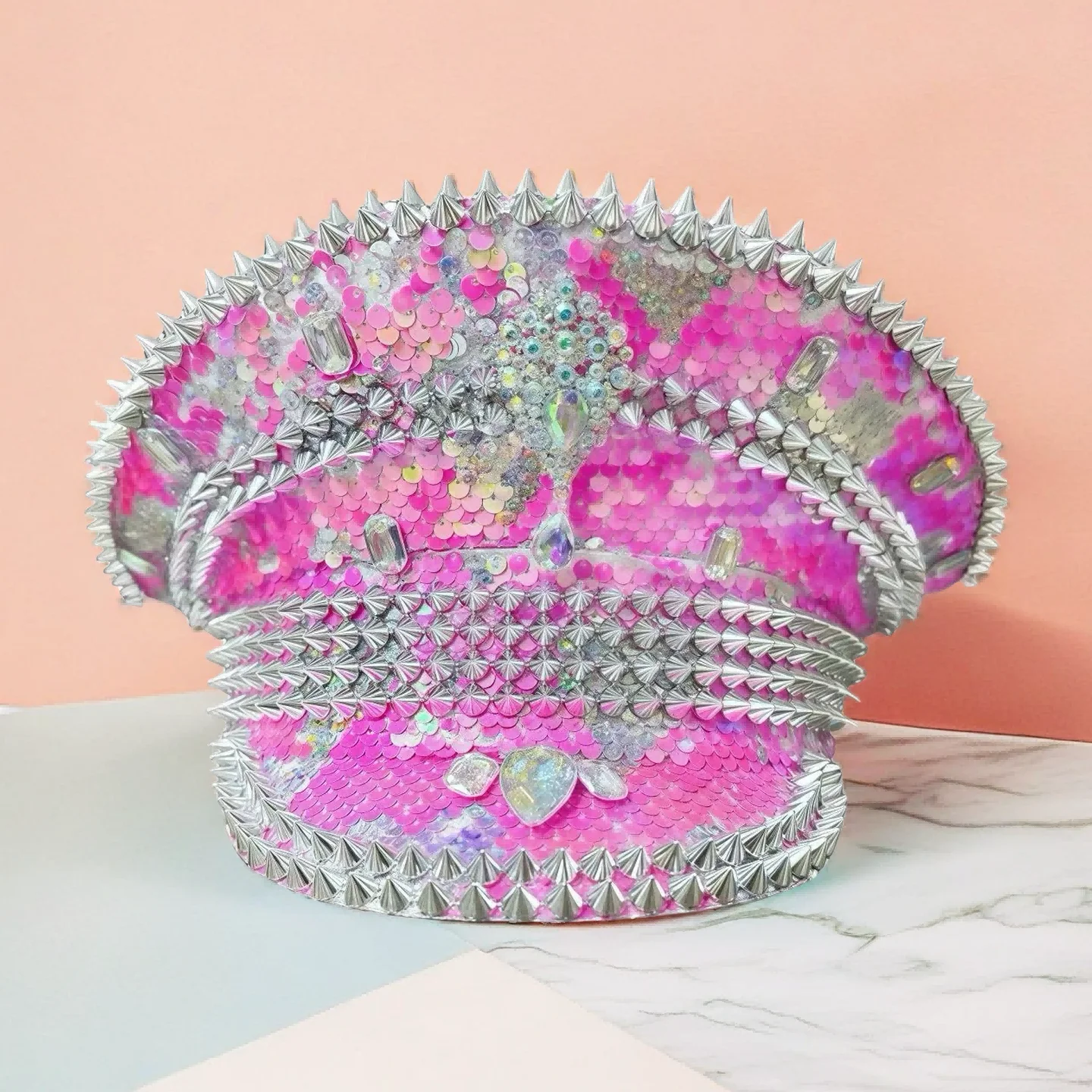 Steampunk Captain Hat Rhinestone for Mardi Gras, Carnival, Rave Festivals Accessories & Party Cap for Women & Men
Steampunk Captain Hat Rhinestone for Mardi Gras, Carnival, Rave Festivals Accessories & Party Cap for Women & Men