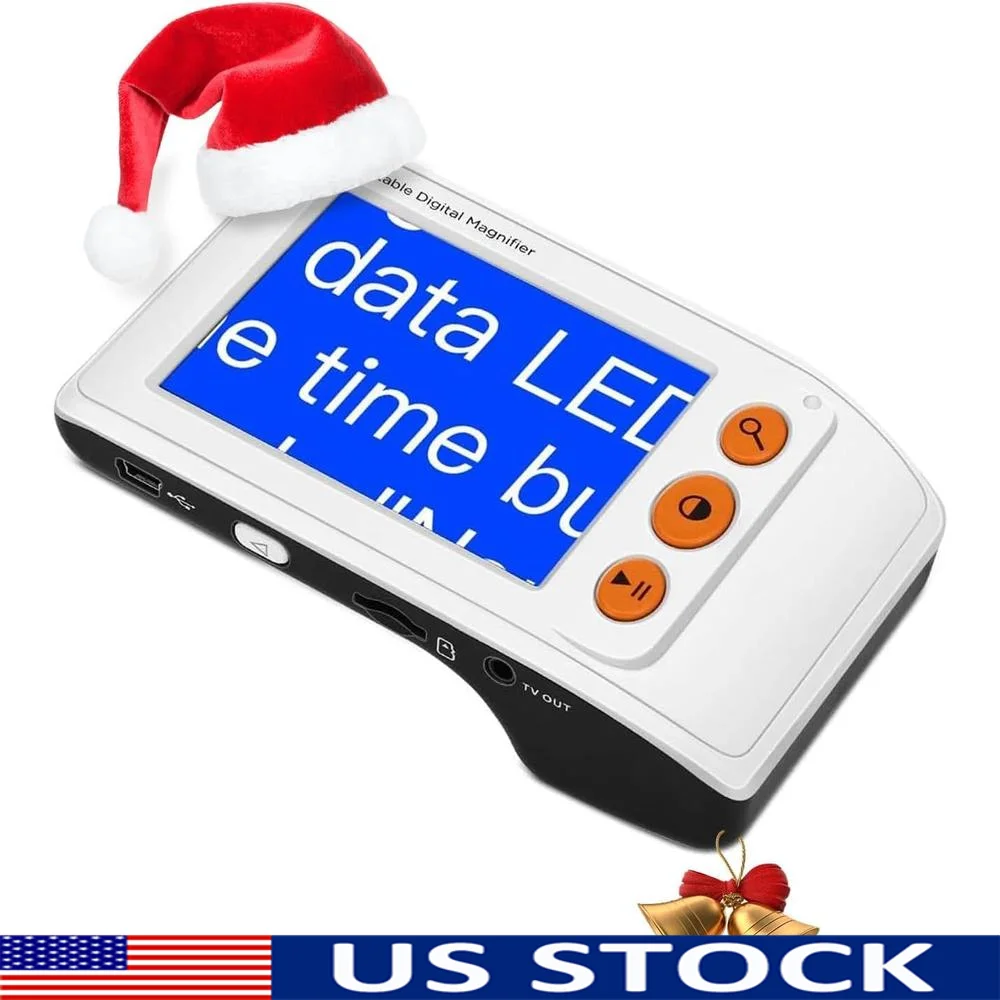Digital Magnifier Portable Electronic Video Magnifier 3.5 Inch LCD 2X-25X Zoom Visual Aid Snapshot Function AV Output Foldable
Digital Magnifier Portable Electronic Video Magnifier 3.5 Inch LCD 2X-25X Zoom Visual Aid Snapshot Function AV Output Foldable