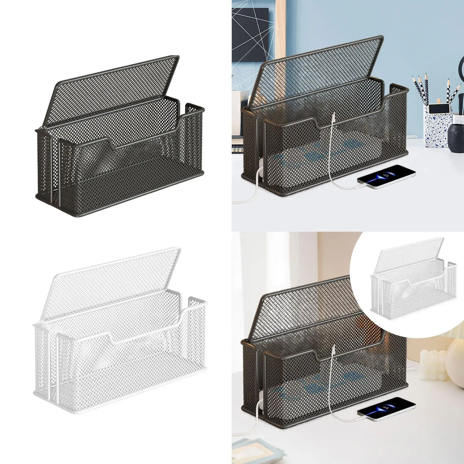 Cable Management Box Portable Tidy Case Supplies Cord Storage Caddy for Bedroom Loose Wires Management Home Messy Cables Desktop
Cable Management Box Portable Tidy Case Supplies Cord Storage Caddy for Bedroom Loose Wires Management Home Messy Cables Desktop