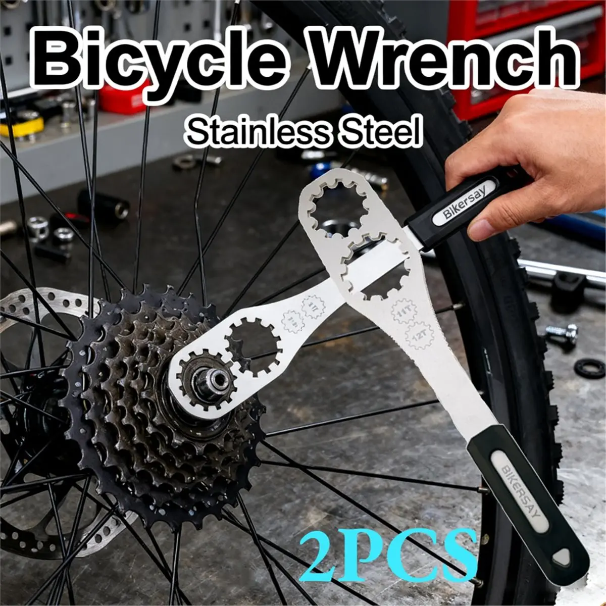 618 Mega Sale BIKERSAY 2PCS Stainless Steel Bicycle Freewheel Tool 33.5cm Wrench for 10-12T Bike Maintenance
618 Mega Sale BIKERSAY 2PCS Stainless Steel Bicycle Freewheel Tool 33.5cm Wrench for 10-12T Bike Maintenance