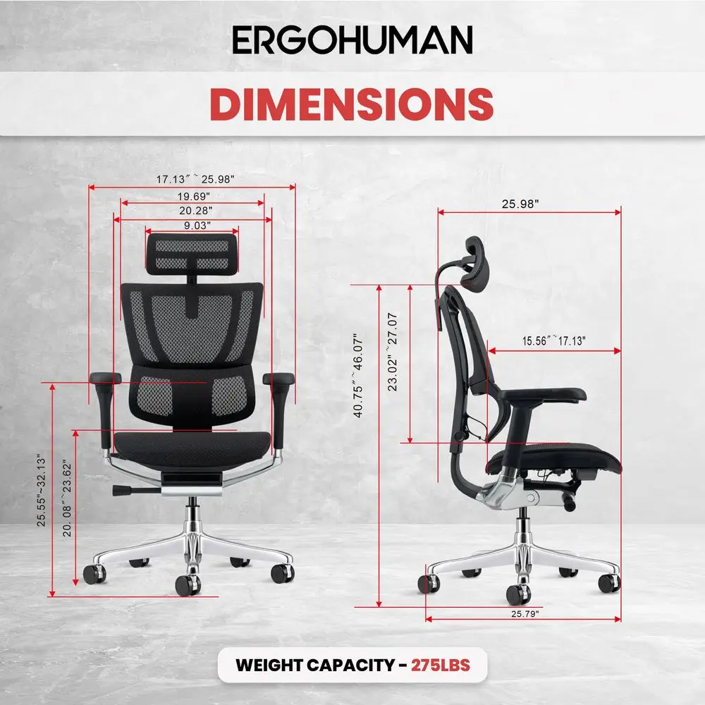 Eurotech ME2ERGXTREME High Back Mesh Office Chair with Tilt Tension Control, Tilt Lock, Back Angle, Back Height, Synchro Tilt,
Eurotech ME2ERGXTREME High Back Mesh Office Chair with Tilt Tension Control, Tilt Lock, Back Angle, Back Height, Synchro Tilt,