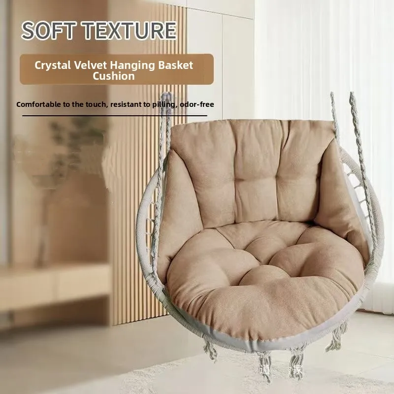 Crystal Velvet Cushion Swing Chair Pad Single Sofa Pad Home Use Hanging Chair Cloth Pad Indoor Outdoor Irregular Shape
Crystal Velvet Cushion Swing Chair Pad Single Sofa Pad Home Use Hanging Chair Cloth Pad Indoor Outdoor Irregular Shape