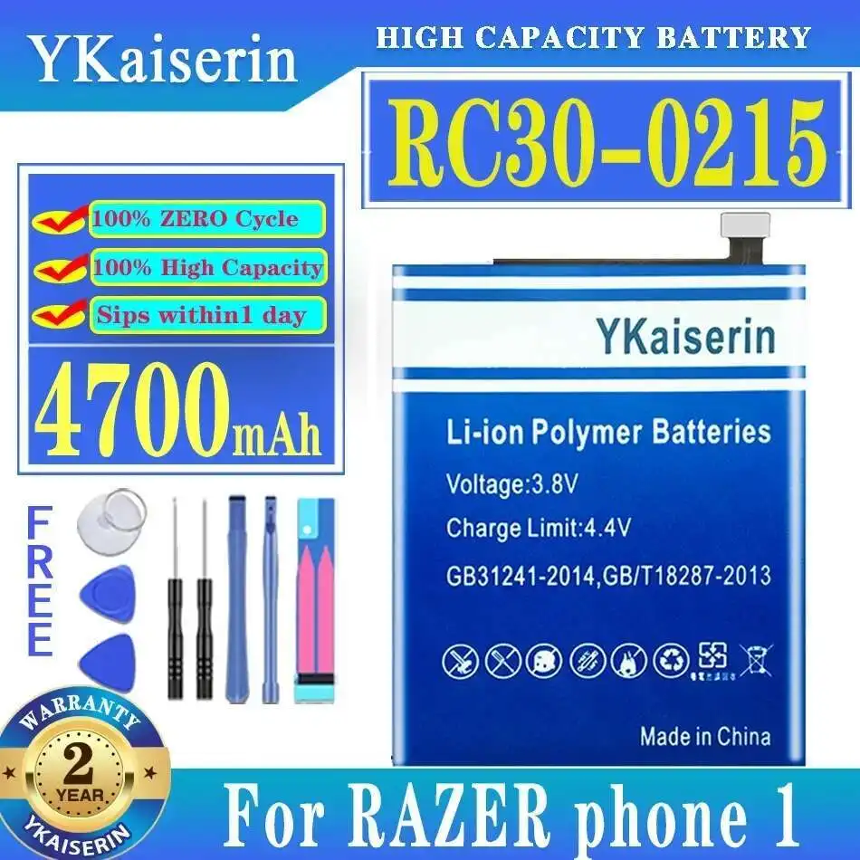 Премиальная замена для мобильного аккумулятора Razer Phone 1 Phone1 RC30-0215 4700 мАч
Премиальная замена для мобильного аккумулятора Razer Phone 1 Phone1 RC30-0215 4700 мАч