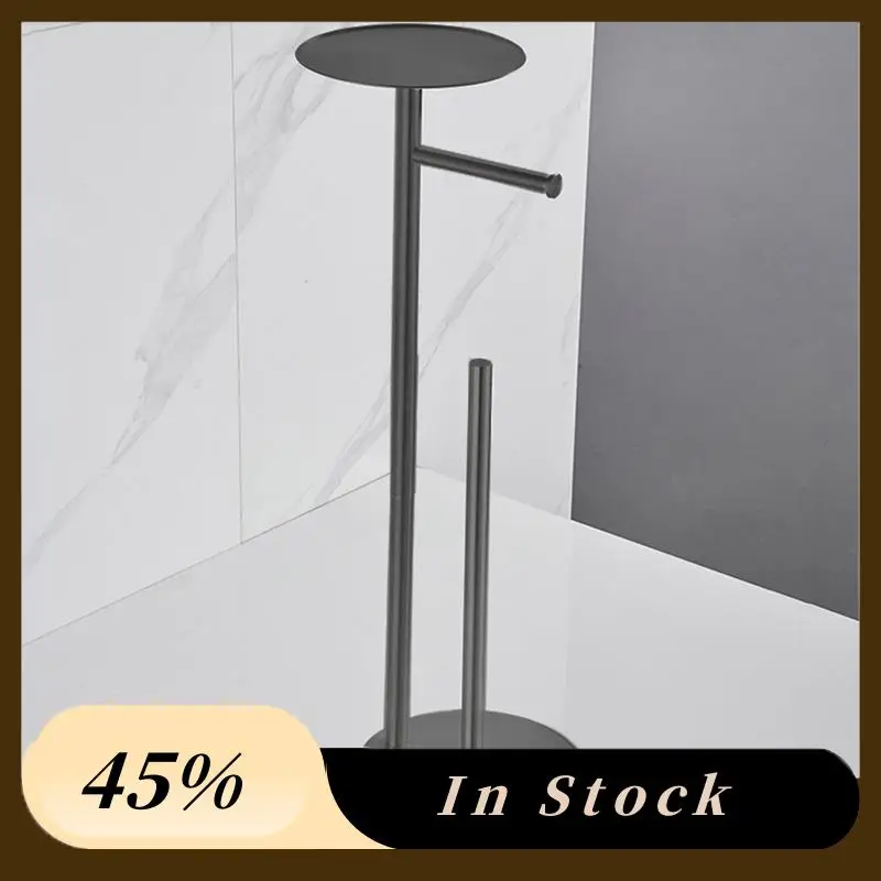 Freestanding Toilet Roll Holders Stainless Steel Anti-Rust Standing Toilet Paper Stand With Heavy, Durable Brushed Silver
Freestanding Toilet Roll Holders Stainless Steel Anti-Rust Standing Toilet Paper Stand With Heavy, Durable Brushed Silver
