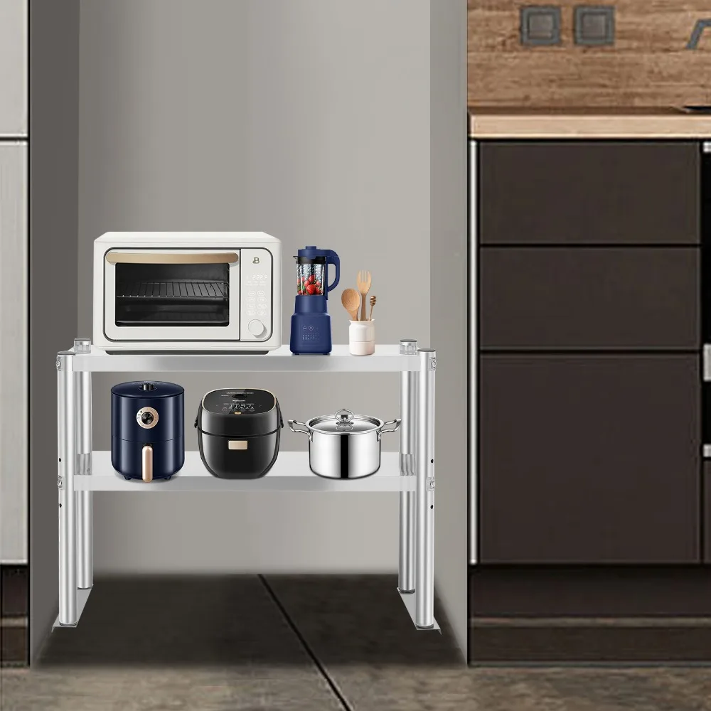 Stainless Steel Double Overshelf Adjustable Double Shelf Space Saving for Kitchen and Restaurant 44lbs Load Bearing
Stainless Steel Double Overshelf Adjustable Double Shelf Space Saving for Kitchen and Restaurant 44lbs Load Bearing