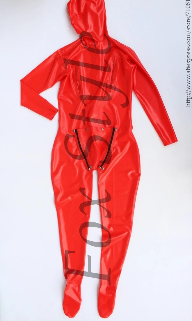 men's latex catsuit with hood&socks full cover rubber bodysuit red color fox style with cod pieces with hole on penies
men's latex catsuit with hood&socks full cover rubber bodysuit red color fox style with cod pieces with hole on penies